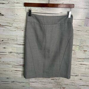Banana  republic gray midi skirt pencil size 0
